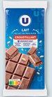 Chocolat au lait croustillant - U en promo chez Super U Arles à 1,63 €