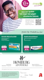 mea - meine apotheke Apotheken Prospekt der aktuellen Woche mit 4 Seiten, gültig von 01.06.2026 bis 30.06.2026, in Stadtoldendorf und Umgebung Aktueller mea - meine apotheke Apotheken Prospekt in Stadtoldendorf und Umgebung, "Unsere Juni-Angebote" mit 4 Seiten, 01.06.2026 - 30.06.2026