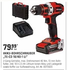 AKKU-BOHRSCHRAUBER „TE-CD 18/40-1 LI“ Angebote von Einhell bei OBI Erfurt für 79,99 €