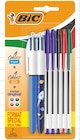 2 stylos bille 4 couleurs + 5 stylos bille cristal - Bic en promo chez Intermarché 2 stylos bille 4 couleurs + 5 stylos bille cristal - Bic dans le catalogue Intermarché