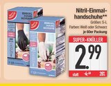 Nitril-Einmalhandschuhe im EDEKA Prospekt Nitril-Einmalhandschuhe von GUT&GÜNSTIG im aktuellen EDEKA Prospekt für 2,99 €
