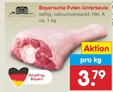 Aktuelle Pute Angebote bei Netto Marken-Discount in Erlangen Aktuelles Bayerische Puten-Unterkeule Angebot bei Netto Marken-Discount in Erlangen ab 3,79 €