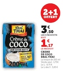 Crème de Coco - Real Thai en promo chez Super U Crème de Coco - Real Thai dans le catalogue Super U