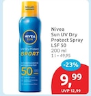 Sun UV Dry Protect Spray LSF 50 von Nivea für 9,99 € bei budni im Angebot Sun UV Dry Protect Spray LSF 50 von Nivea im aktuellen budni Prospekt