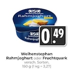 Rahmjoghurt im Angebot bei Hieber in Freiburg Rahmjoghurt Angebote von Weihenstephan bei Hieber Freiburg für 0,49 €