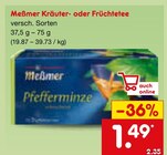 Meßmer Kräuter- oder Früchtetee Angebote bei Netto Marken-Discount Haltern am See für 1,49 €