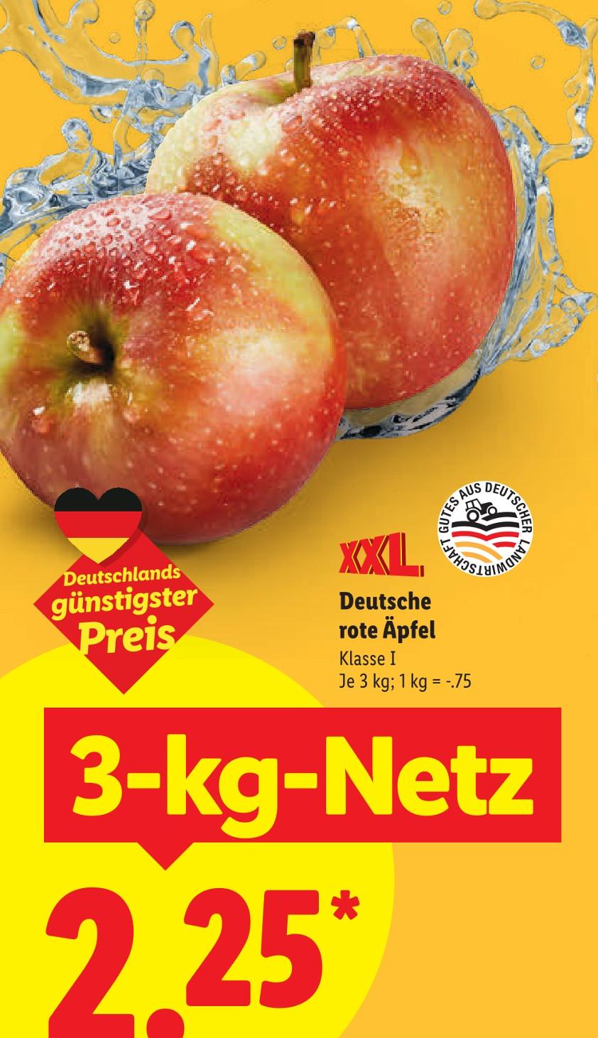 Deutsche rote Äpfel