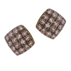 Boucles d'oreilles en or jaune rhodié noir et diamants bruns - E.Leclerc Boucles d'oreilles en or jaune rhodié noir et diamants bruns à 159,00 € dans le catalogue E.Leclerc