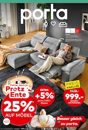 Aktueller porta Möbel Prospekt mit Sofa, "BESSER GLEICH ZU PORTA", Seite 1