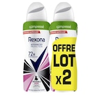 Déodorant Atomiseur 72H "Lot de 2" - REXONA en promo chez Carrefour Paris à 4,16 €