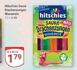 Saure Drachzungen Wassereis von Hitschies im aktuellen GLOBUS Prospekt für 1,79 €