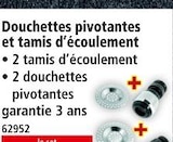 Douchettes pivotantes et tamis d'écoulement - Casa Royale - Norma à Strasbourg Douchettes pivotantes et tamis d'écoulement - Casa Royale en promo chez Norma Strasbourg à 4,99 €