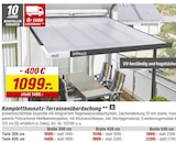 Vordach im toom Baumarkt Prospekt Komplettbausatz-Terrassenüberdachung im aktuellen toom Baumarkt Prospekt für 1.099,00 €