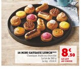 16 mini gateaux lunch en promo chez U Express Dijon à 8,50 €