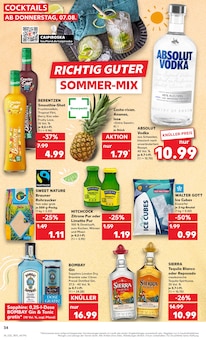 Wodka im aktuellen Kaufland Prospekt (Darmstadt) Wodka im Kaufland Prospekt "KNĂśLLER" mit 60 Seiten (Darmstadt)