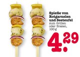 Aktuelle Garnelen Angebote bei EDEKA in Offenbach (Main) Aktuelles Spieße von Rotgarnelen und Seeteufel Angebot bei EDEKA in Offenbach (Main) ab 4,29 €