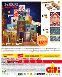 Prix et réduction Calendrier dans le prospectus Gifi en cours Offre Calendrier dans le catalogue Gifi du moment à la page 20