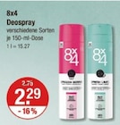 Deospray Angebote von 8x4 bei V-Markt München für 2,29 €