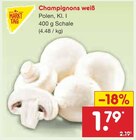 Champignons weiß von MARKT TAG für 1,79 € bei Netto Marken-Discount im Angebot Champignons weiß von MARKT TAG im aktuellen Netto Marken-Discount Prospekt