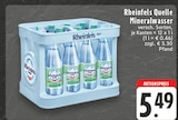 Mineralwasser im Angebot bei E center in Wuppertal Mineralwasser Angebote von Rheinfels Quelle bei E center Wuppertal für 5,49 €