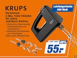 Handmixer 3 Mix 7000 F60858 60 Jahre Jubiläum Edition im expert Prospekt Handmixer 3 Mix 7000 F60858 60 Jahre Jubiläum Edition von KRUPS im aktuellen expert Prospekt für 55,00 €