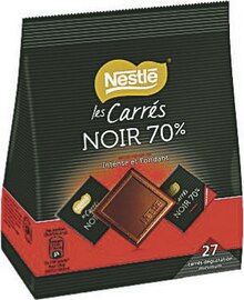 Les carrés chocolat noir intense 70 % - Géant Casino à Neuilly-sur-Seine Les carrés chocolat noir intense 70 % en promo chez Géant Casino Neuilly-sur-Seine à 2,15 €
