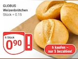 Weizenbrötchen im Angebot bei GLOBUS in Speyer Weizenbrötchen Angebote von GLOBUS bei GLOBUS Speyer für 0,90 €