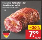 Schweine-Rollbraten oder -Spießbraten gefüllt Angebote bei Netto Marken-Discount Kaufbeuren für 7,99 €