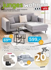 Sofa im XXXLutz Möbelhäuser Prospekt in Düren Aktueller XXXLutz Möbelhäuser Prospekt mit Sofa, "junges wohnen.", Seite 1