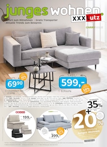 Ecksofa im aktuellen XXXLutz Möbelhäuser Prospekt (Stuttgart) Ecksofa im XXXLutz Möbelhäuser Prospekt "junges wohnen." mit 20 Seiten (Stuttgart)