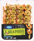 Brochettes de crevettes ail persil - MITI en promo chez Intermarché Brochettes de crevettes ail persil - MITI dans le catalogue Intermarché