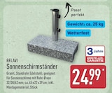 Sonnenschirmständer von Belavi im aktuellen ALDI Nord Prospekt