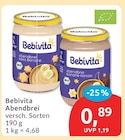 Abendbrei von Bebivita für 0,89 € bei budni im Angebot Abendbrei von Bebivita im aktuellen budni Prospekt
