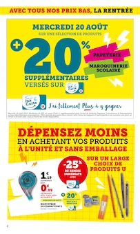 Prospectus Super U à Montluel, "La rentrée À PRIX BAS", 12 pages de promos valables du 05/08/2025 au 24/08/2025