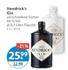 Gin im V-Markt Prospekt Gin von Hendrick's im aktuellen V-Markt Prospekt für 25,99 €