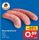 Bauernbratwurst im Angebot bei Netto Marken-Discount in Görlitz Bauernbratwurst Angebote bei Netto Marken-Discount Görlitz für 0,89 €