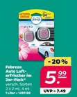 Auto Lufterfrischer im 2er-Pack von Febreze im aktuellen Netto mit dem Scottie Prospekt für 5,99 €