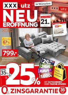 XXXLutz Möbelhäuser Prospekt NEUERÖFFNUNG mit 12 Seiten