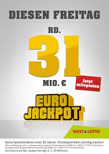 Westlotto Prospekt für Werne mit 3 Seiten Westlotto Prospekt für Werne: Diesen Freitag rd. 31 Mio. €, 3 Seiten, 23.11.2021 - 26.11.2021