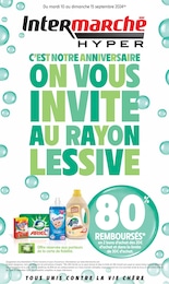 Prospectus Intermarché, "C'EST NOTRE ANNIVERSAIRE ON VOUS INVITE AU RAYON LESSIVE",  pages, 10/09/2024 - 15/09/2024