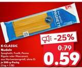 Nudeln im Angebot bei Kaufland in Ahaus Nudeln Angebote von K-Classic bei Kaufland Ahaus für 0,59 €