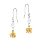 Boucles en or et argent perle de culture fleurs en promo à 105,00 € chez E.Leclerc Boucles en or et argent perle de culture fleurs dans le catalogue E.Leclerc