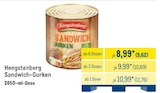 Gemuesekonserven im METRO Prospekt Sandwich-Gurken von Hengstenberg im aktuellen METRO Prospekt für 9,62 €