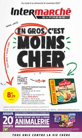 Catalogue Intermarché Express à Nice cette semaine, valable du 04/11/2025 au 16/11/2025 Prospectus Intermarché Express à Nice, "EN GROS C'EST MOINS CHER", 16 pages de promos valables du 04/11/2025 au 16/11/2025