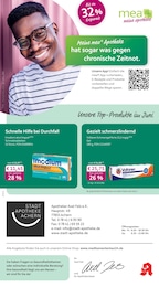 Aktueller mea - meine apotheke Apotheken Prospekt für Achern: Unsere Juni-Angebote mit 4} Seiten, 01.06.2026 - 30.06.2026
