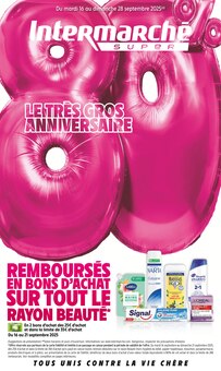 Prospectus Intermarché de la semaine "LE TRÈS GROS ANNIVERSAIRE" avec 1 pages, valide du 16/09/2025 au 28/09/2025 pour Laval et alentours