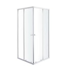 Accès d'angle droit "Garian" l.80 cm en verre transparent - Brico Dépôt à Joué-lès-Tours Accès d'angle droit "Garian" l.80 cm en verre transparent en promo chez Brico Dépôt Joué-lès-Tours à 119,00 €