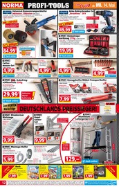 Leiter im Norma Prospekt in Ingolstadt Aktueller Norma Prospekt mit Leiter, "Mehr fürs Geld", Seite 12