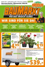 Globus-Baumarkt Prospekt für Karlsruhe mit 20 Seiten Globus-Baumarkt Prospekt für Karlsruhe: "WER BAUT BRAUCHT GLOBUS", 20 Seiten, 11.04.2021 - 17.04.2021