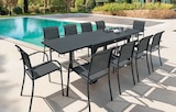 Table extensible Piazza aluminium 8 places - HESPÉRIDE en promo chez Maxi Bazar Table extensible Piazza aluminium 8 places - HESPÉRIDE dans le catalogue Maxi Bazar